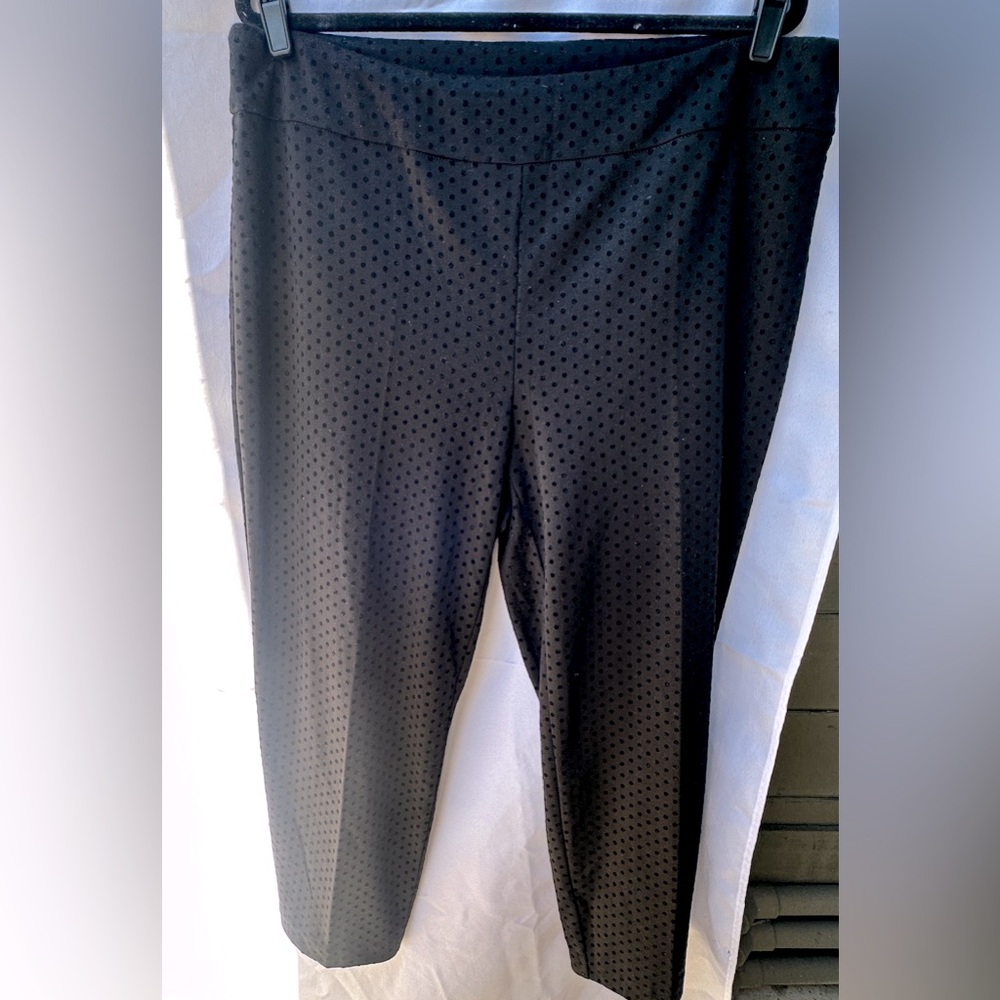 One by Chapter One Women’s Black Polka Dot Pants Size 2x